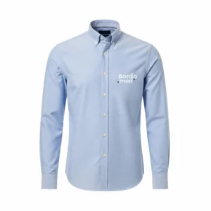 Camisa Oxford Azul Bordamed